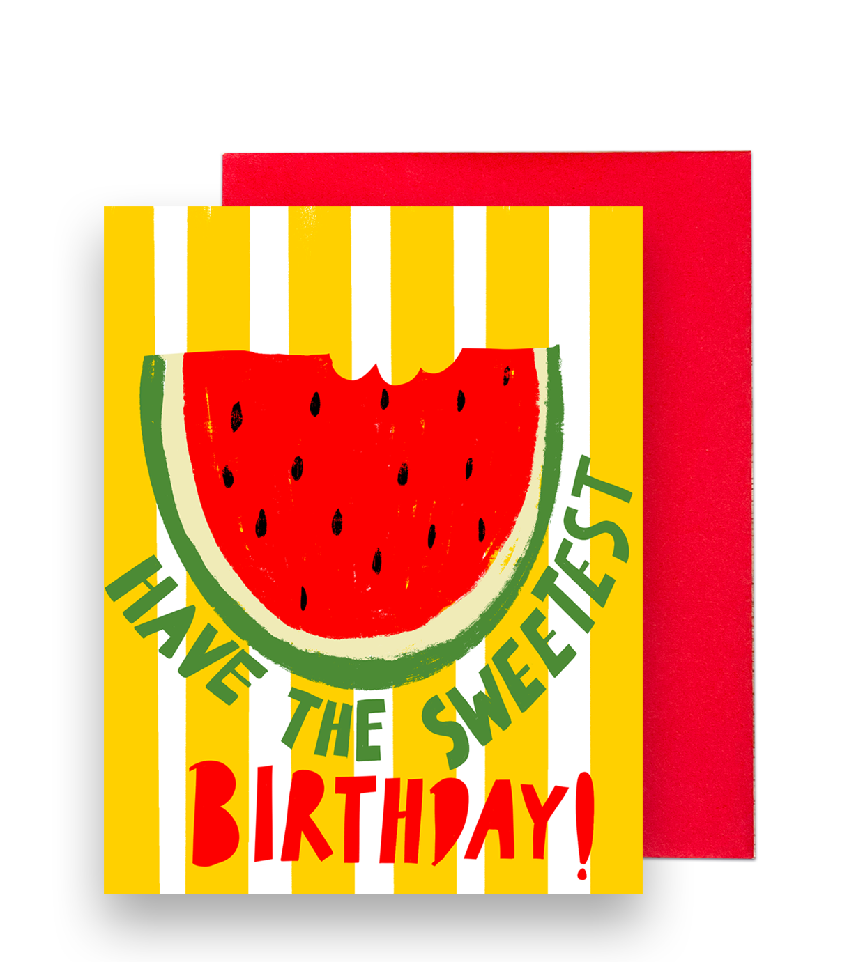 Birthday wish with watermelon