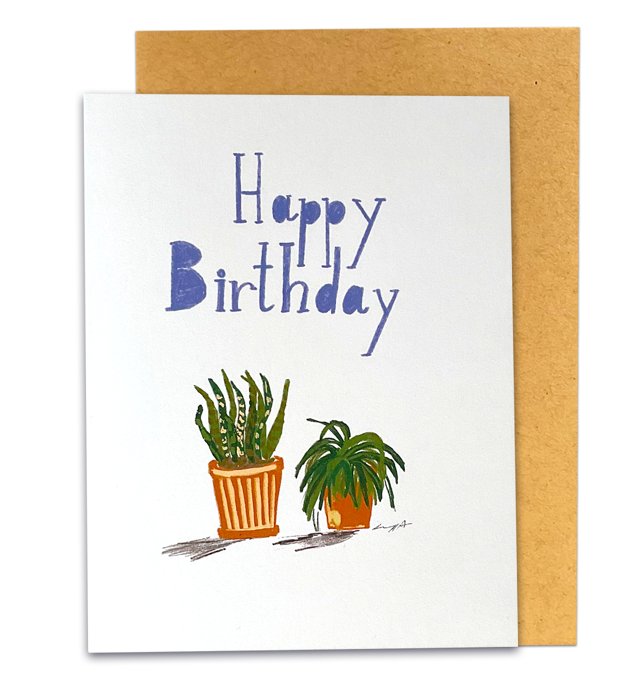 Birthday Card With plants