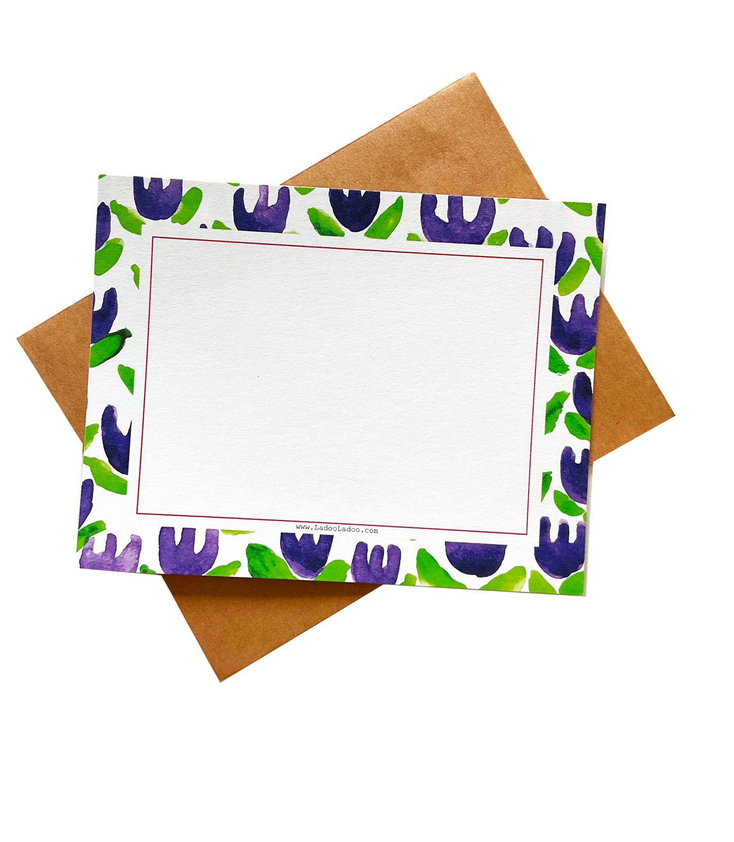 Purple Flowers - Note Cards Set