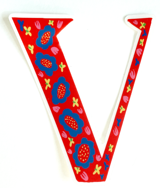 Alphabet V Sticker