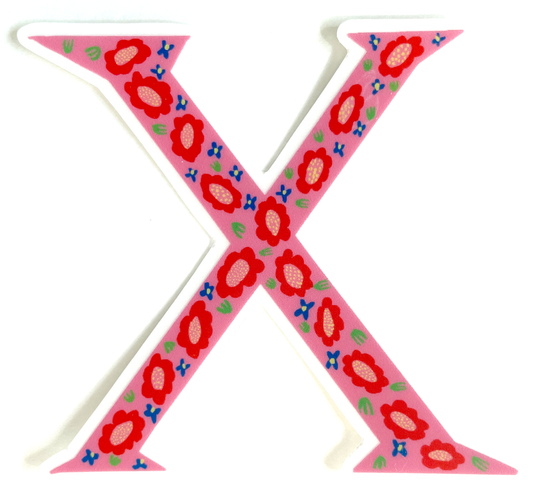 Alphabet X Sticker