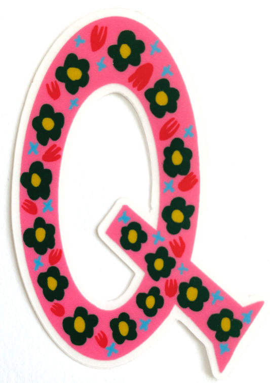 Alphabet Q Sticker