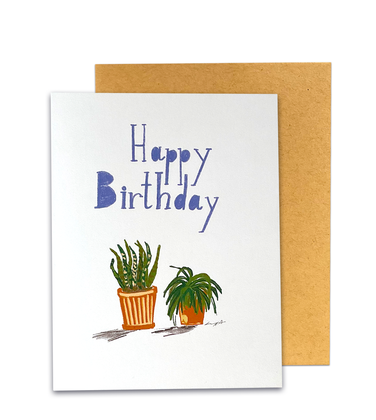 Birthday Card With plants