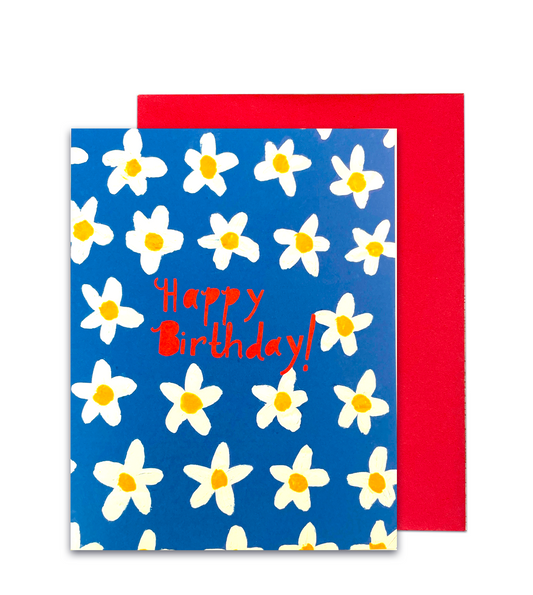 Birthday wishes with some Daisies
