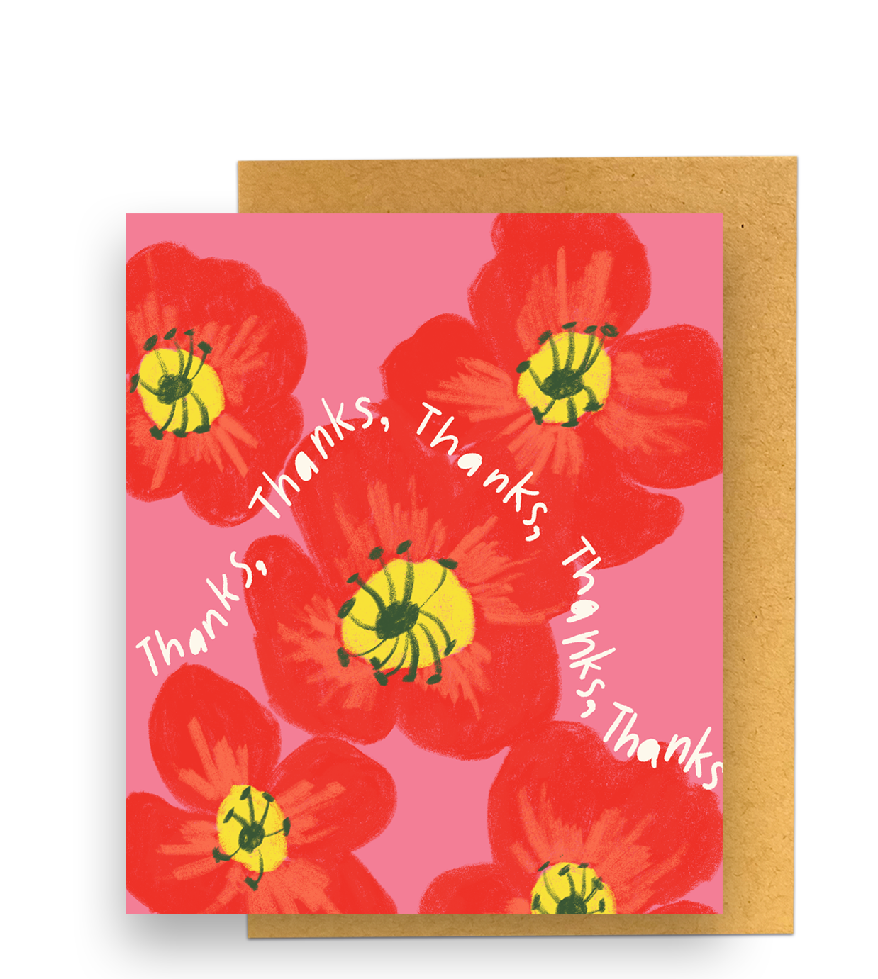 Thank you with lots of poppies
