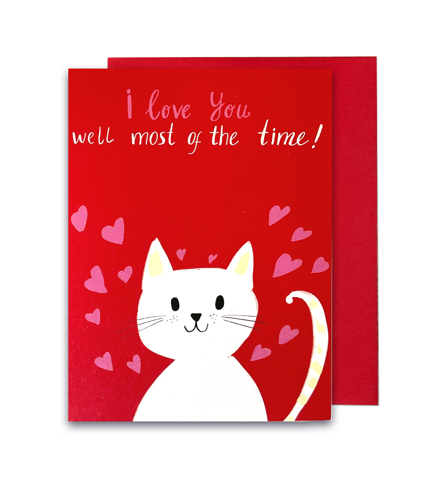 Cat Love - Valentines Day Card