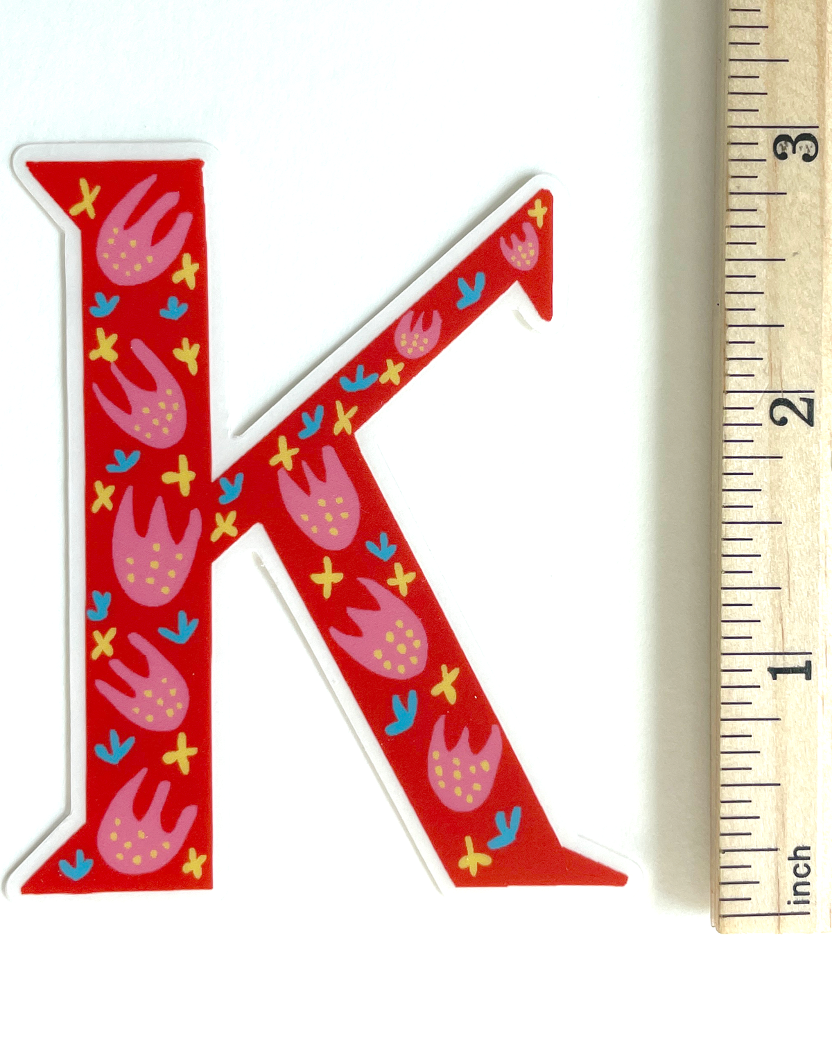 Number K Sticker Alphabet K Sticker – Ladooladoo