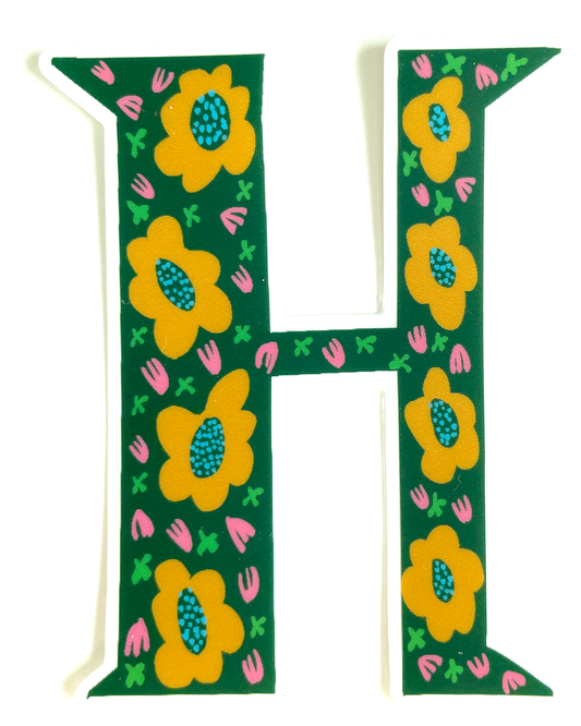 Alphabet H sticker