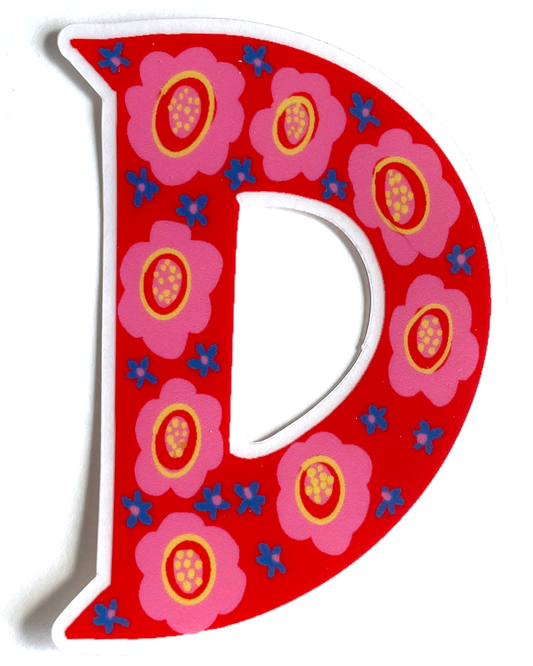 Alphabet D sticker